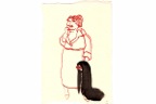 16-Dame mit Mantel